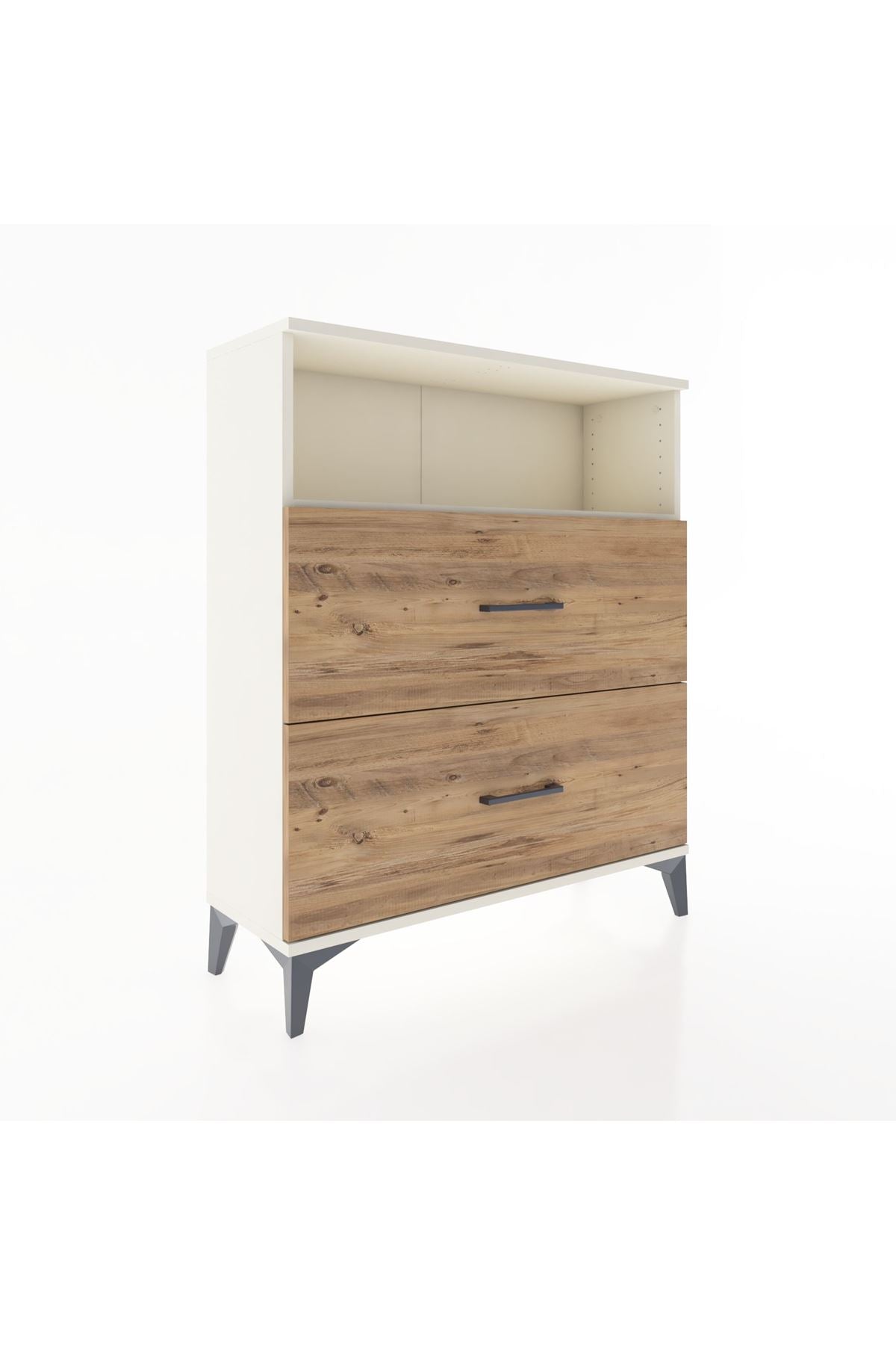 Arges Şifonyer Tek Raflı 2 Çekmeceli 88x30x106 Aytaşı-Çam