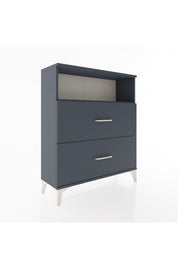 Arges Şifonyer Tek Raflı 2 Çekmeceli 88x30x106 Antrasit-Antrasit