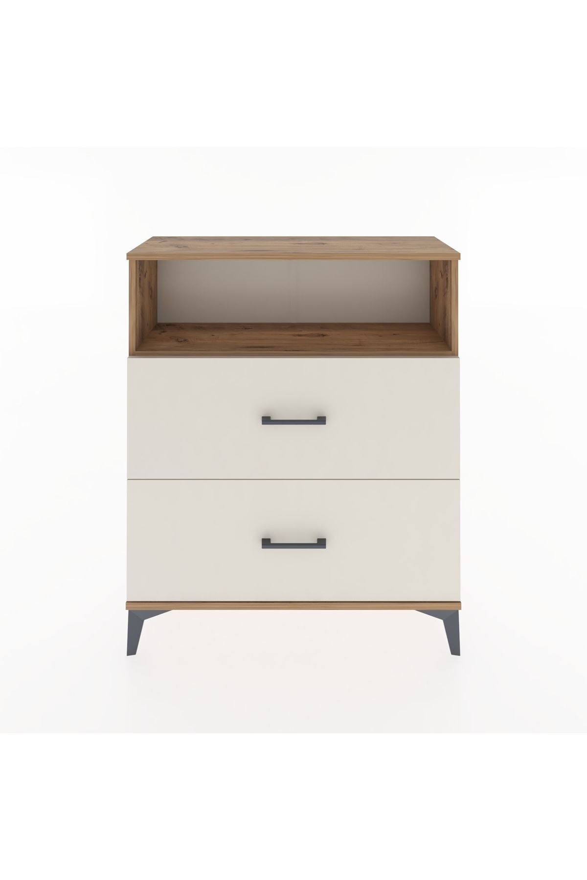 Arges Şifonyer Tek Raflı 2 Çekmeceli 88x30x106 Çam-Aytaşı