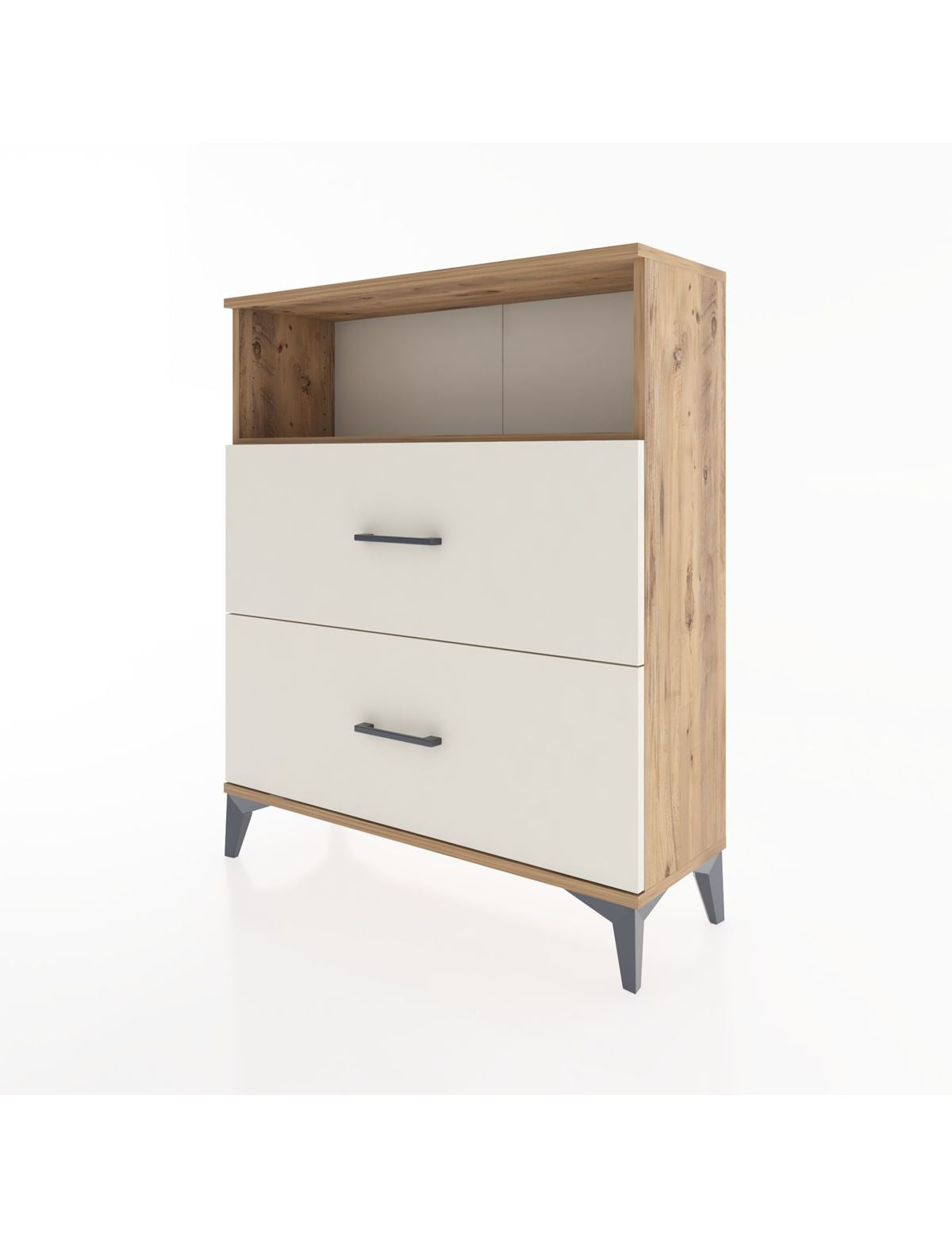 Arges Şifonyer Tek Raflı 2 Çekmeceli 88x30x106 - S05M016V7A