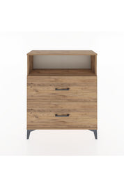 Arges Şifonyer Tek Raflı 2 Çekmeceli 88x30x106 Çam-Çam