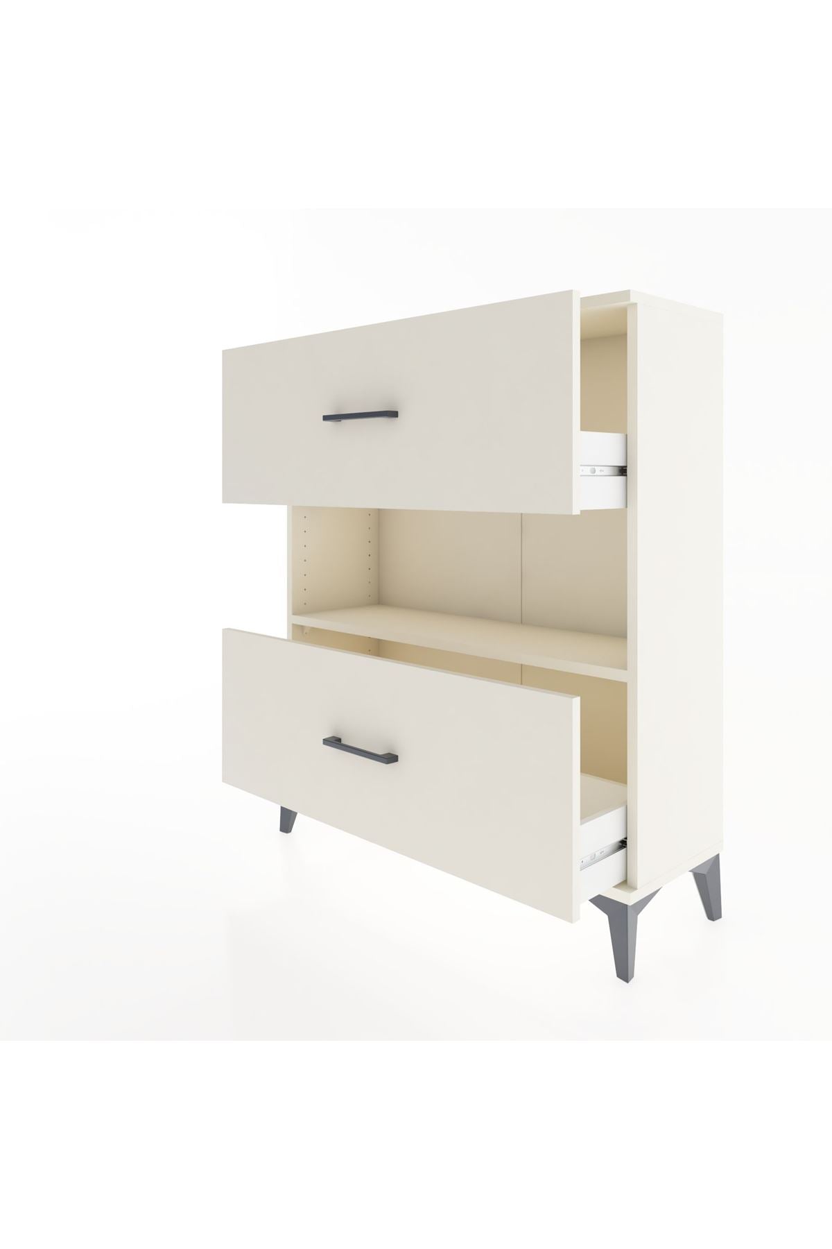 Arges Şifonyer Tek Raflı 2 Çekmeceli 88x30x106 Aytaşı-Aytaşı