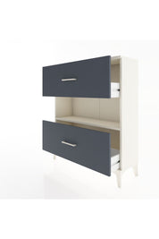 Arges Şifonyer Tek Raflı 2 Çekmeceli 88x30x106 Aytaşı-Antrasit