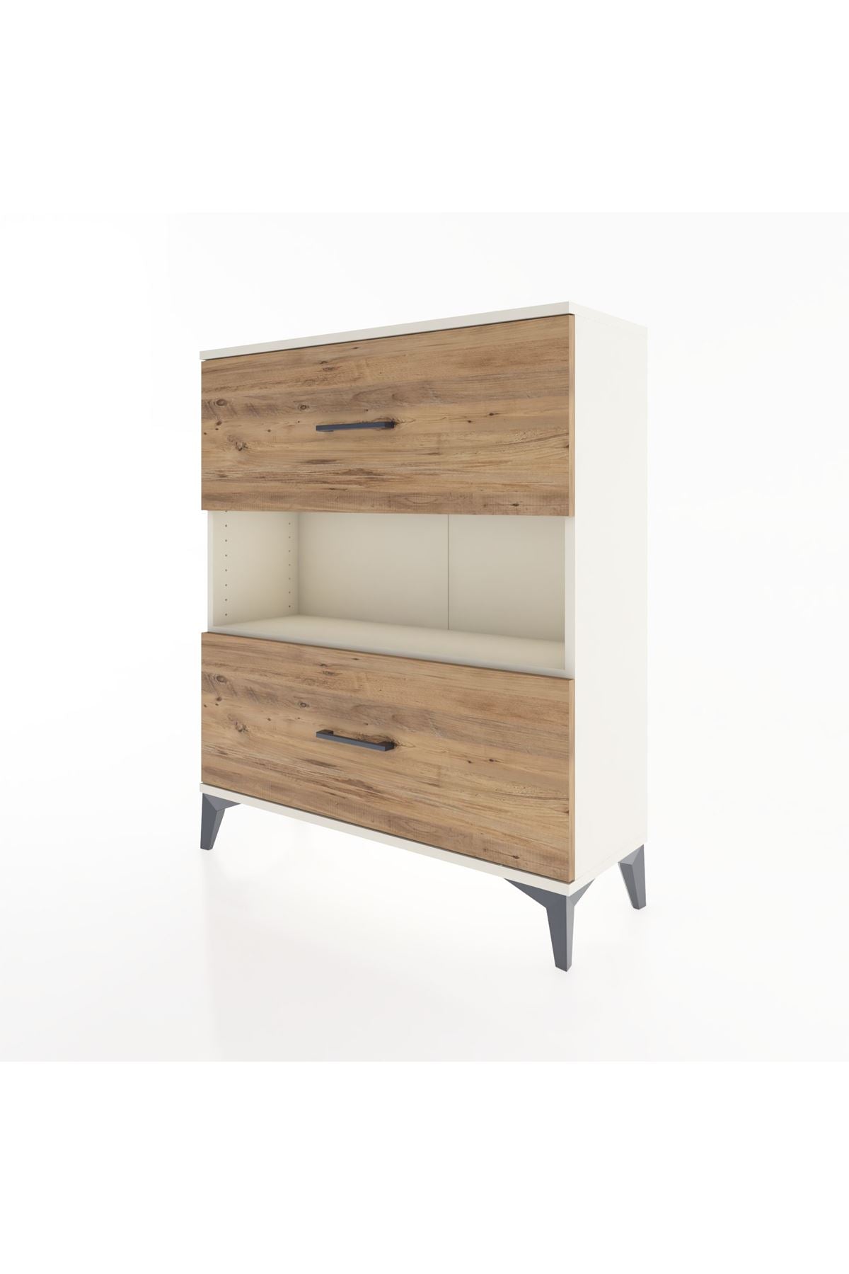 Arges Şifonyer Tek Raflı 2 Çekmeceli 88x30x106 Aytaşı-Çam