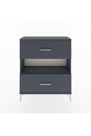 Arges Şifonyer Tek Raflı 2 Çekmeceli 88x30x106 Antrasit-Antrasit