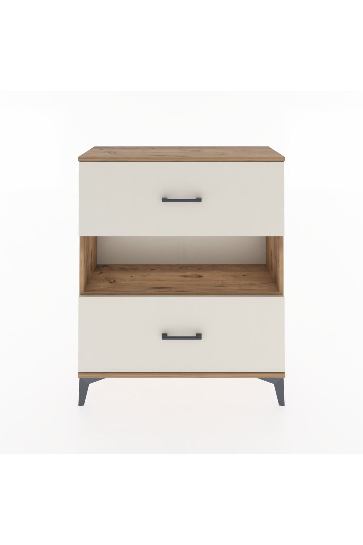 Arges Şifonyer Tek Raflı 2 Çekmeceli 88x30x106 Çam-Aytaşı