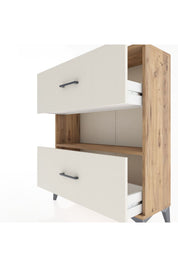 Arges Şifonyer Tek Raflı 2 Çekmeceli 88x30x106 Çam-Aytaşı