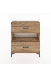 Arges Şifonyer Tek Raflı 2 Çekmeceli 88x30x106 Çam-Çam