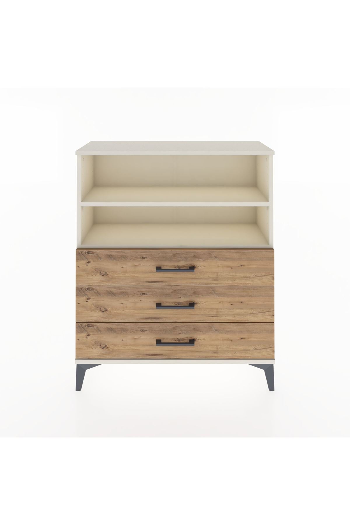 Arges Şifonyer 2 Raflı 3 Çekmeceli 88x30x106 Aytaşı-Çam