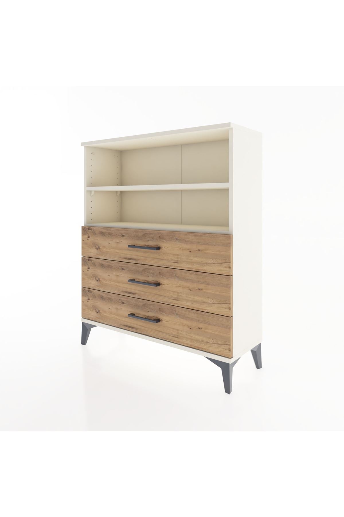 Arges Şifonyer 2 Raflı 3 Çekmeceli 88x30x106 Aytaşı-Çam