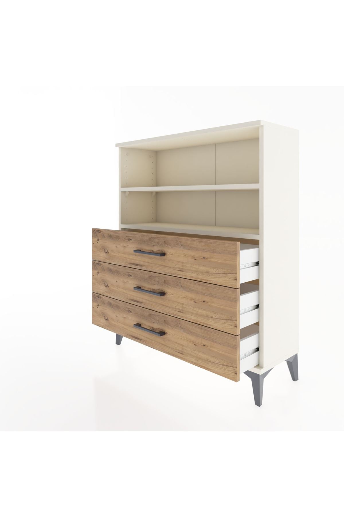 Arges Şifonyer 2 Raflı 3 Çekmeceli 88x30x106 Aytaşı-Çam