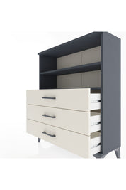 Arges Şifonyer 2 Raflı 3 Çekmeceli 88x30x106 Antrasit-Aytaşı