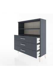 Arges Şifonyer 2 Raflı 3 Çekmeceli 88x30x106 Antrasit-Antrasit