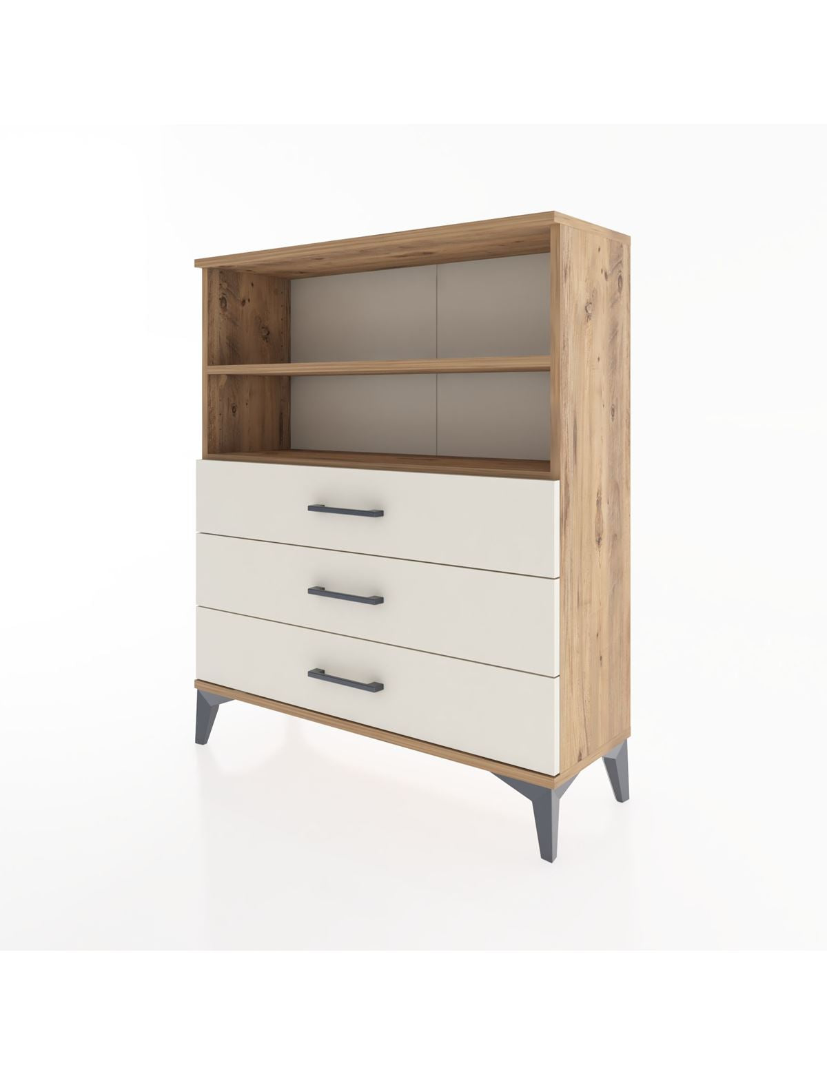 Arges Şifonyer 2 Raflı 3 Çekmeceli 88x30x106 - S05M018V7A