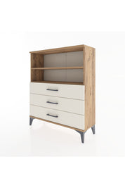 Arges Şifonyer 2 Raflı 3 Çekmeceli 88x30x106 Çam-Aytaşı