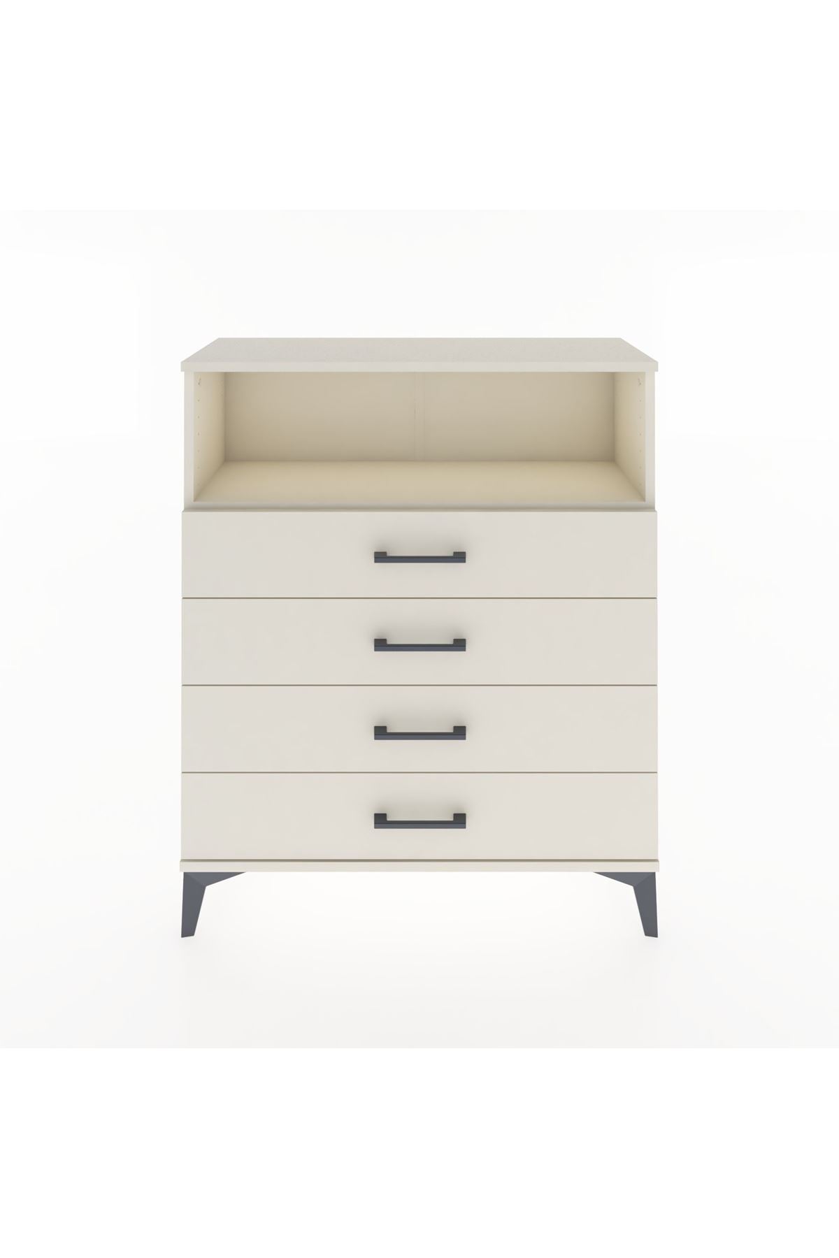 Arges Şifonyer Tek Raflı 4 Çekmeceli 88x30x106 Aytaşı-Aytaşı