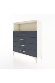 Arges Şifonyer Tek Raflı 4 Çekmeceli 88x30x106 Aytaşı-Antrasit