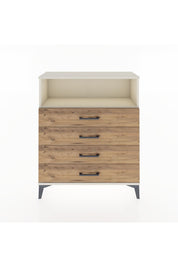 Arges Şifonyer Tek Raflı 4 Çekmeceli 88x30x106 Aytaşı-Çam