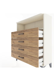 Arges Şifonyer Tek Raflı 4 Çekmeceli 88x30x106 Aytaşı-Çam