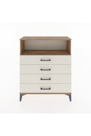 Arges Şifonyer Tek Raflı 4 Çekmeceli 88x30x106 Çam-Aytaşı
