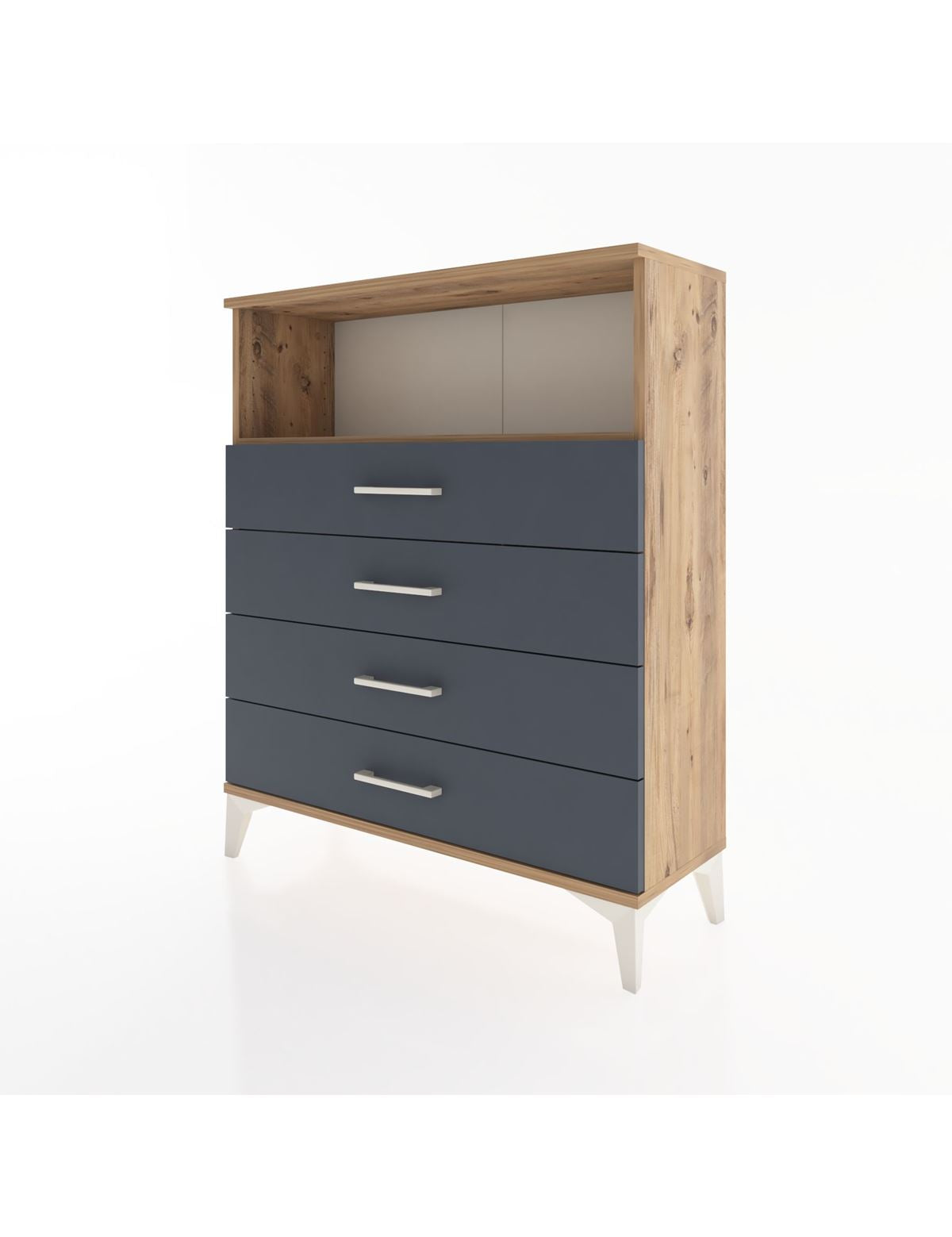 Arges Şifonyer Tek Raflı 4 Çekmeceli 88x30x106 - S05M019V8A
