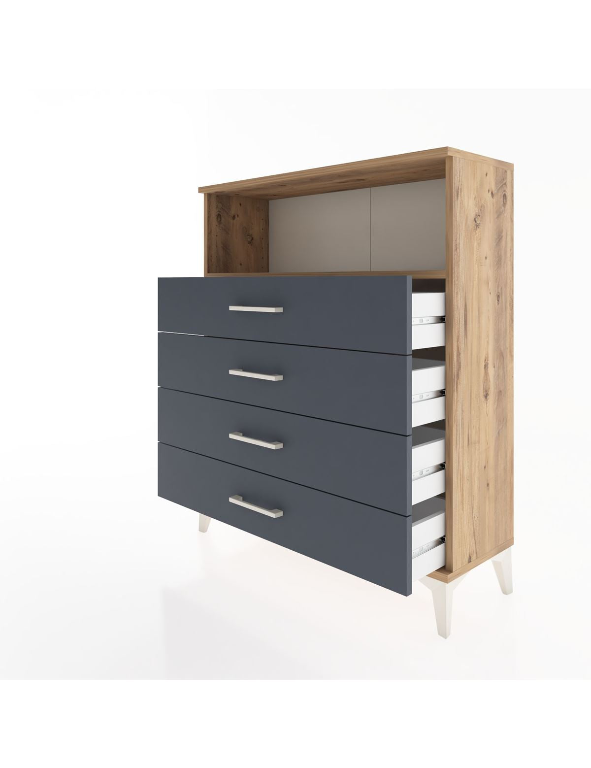 Arges Şifonyer Tek Raflı 4 Çekmeceli 88x30x106 - S05M019V8A