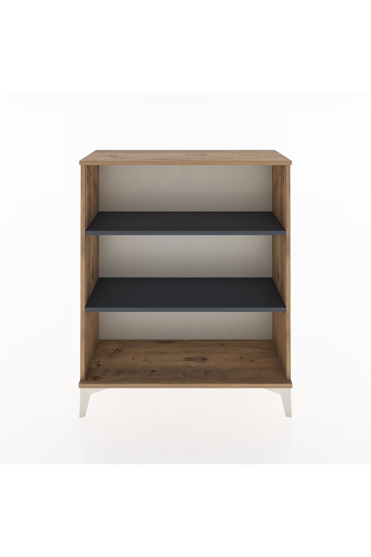 Arges Şifonyer 2 Raflı 88x30x106 Çam-Antrasit