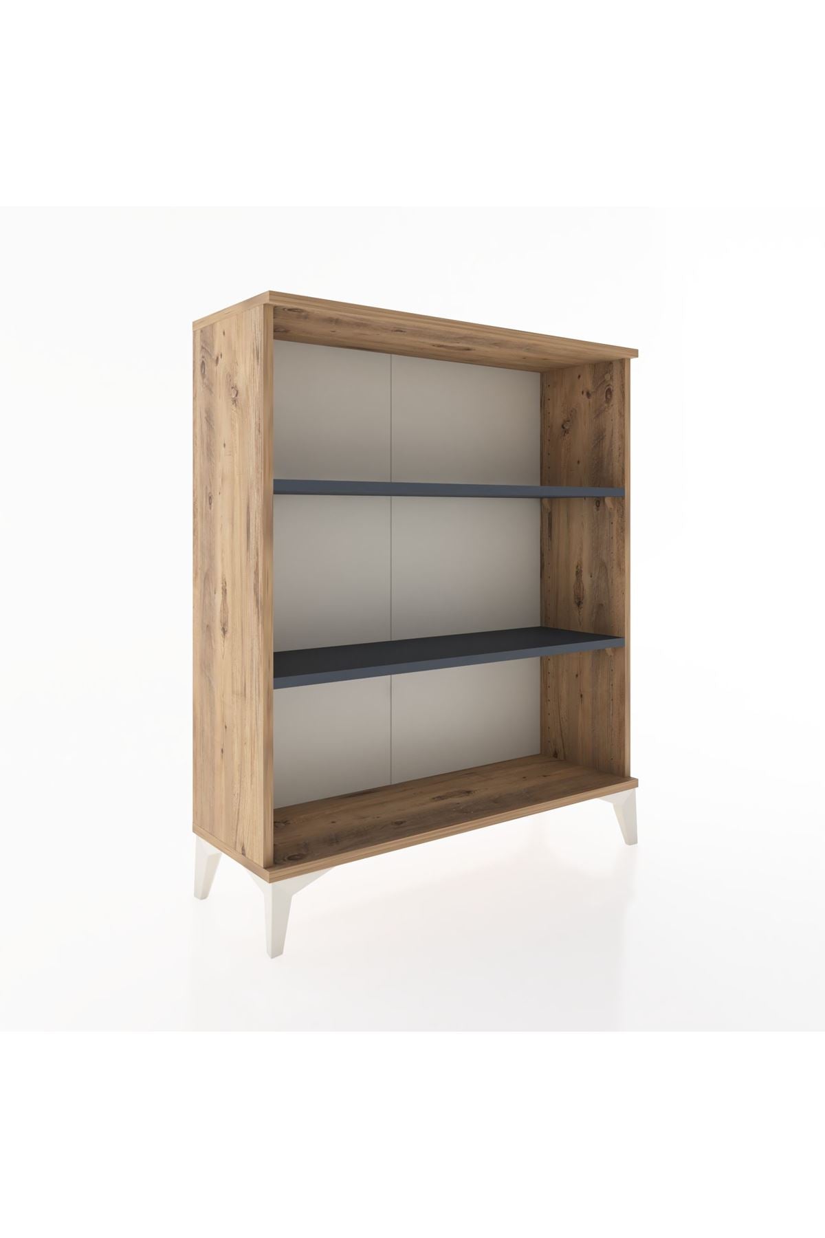 Arges Şifonyer 2 Raflı 88x30x106 Çam-Antrasit