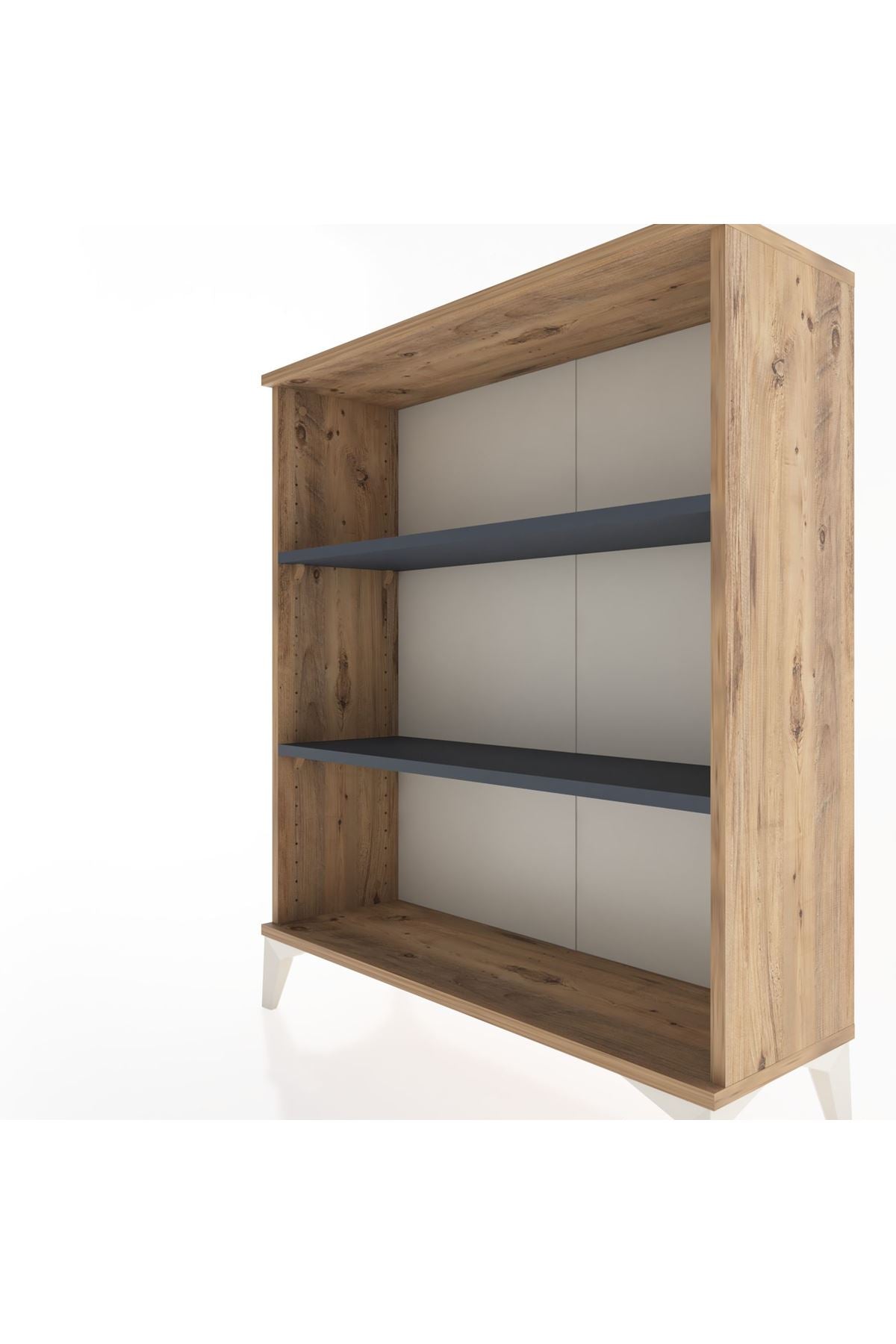 Arges Şifonyer 2 Raflı 88x30x106 Çam-Antrasit