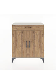 Arges Şifonyer Tek Raflı Tek Çekmeceli 2 Kapaklı 88x30x106 Aytaşı-Çam