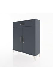 Arges Şifonyer Tek Raflı Tek Çekmeceli 2 Kapaklı 88x30x106 Antrasit-Antrasit
