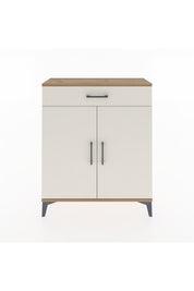 Arges Şifonyer Tek Raflı Tek Çekmeceli 2 Kapaklı 88x30x106 Çam-Aytaşı