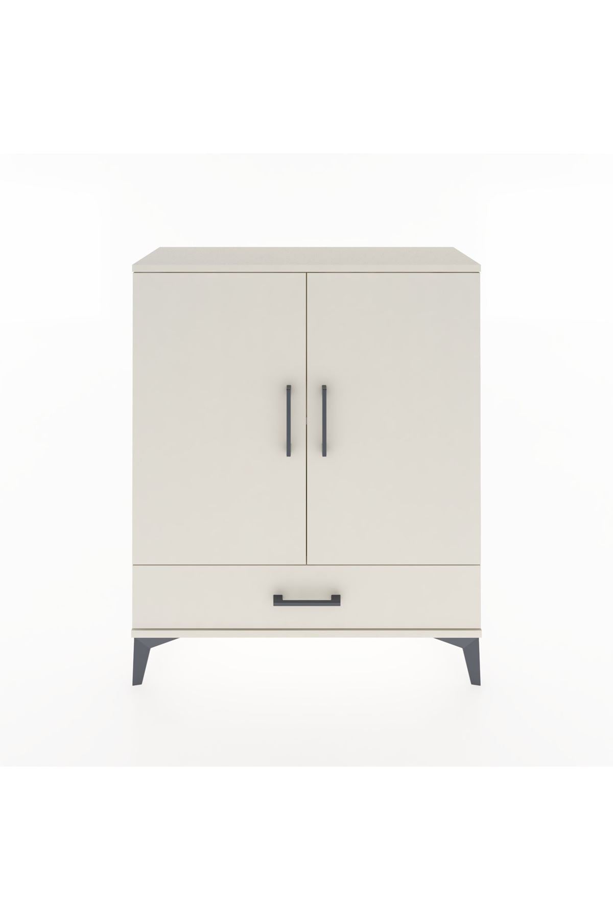 Arges Şifonyer 2 Raflı Tek Çekmeceli 2 Kapaklı 88x30x106 Aytaşı-Aytaşı