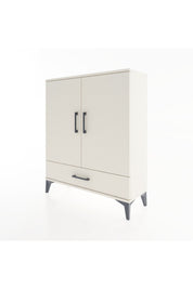 Arges Şifonyer 2 Raflı Tek Çekmeceli 2 Kapaklı 88x30x106 Aytaşı-Aytaşı