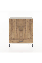 Arges Şifonyer 2 Raflı Tek Çekmeceli 2 Kapaklı 88x30x106 Aytaşı-Çam