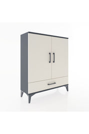 Arges Şifonyer 2 Raflı Tek Çekmeceli 2 Kapaklı 88x30x106 Antrasit-Aytaşı