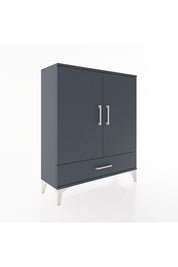 Arges Şifonyer 2 Raflı Tek Çekmeceli 2 Kapaklı 88x30x106 Antrasit-Antrasit