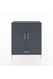 Arges Şifonyer 2 Raflı Tek Çekmeceli 2 Kapaklı 88x30x106 Antrasit-Antrasit