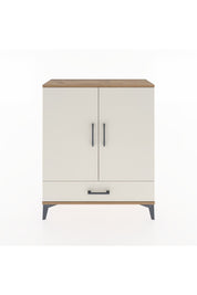 Arges Şifonyer 2 Raflı Tek Çekmeceli 2 Kapaklı 88x30x106 Çam-Aytaşı