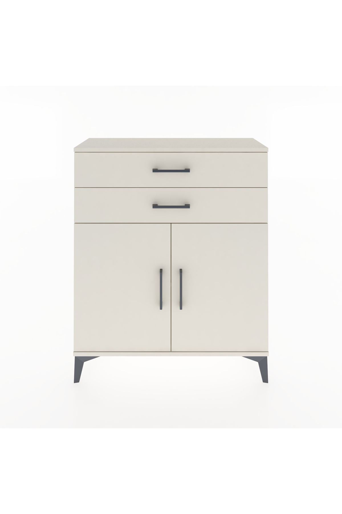 Arges Şifonyer 2 Raflı 2 Çekmeceli 2 Kapaklı 88x30x106 Aytaşı-Aytaşı