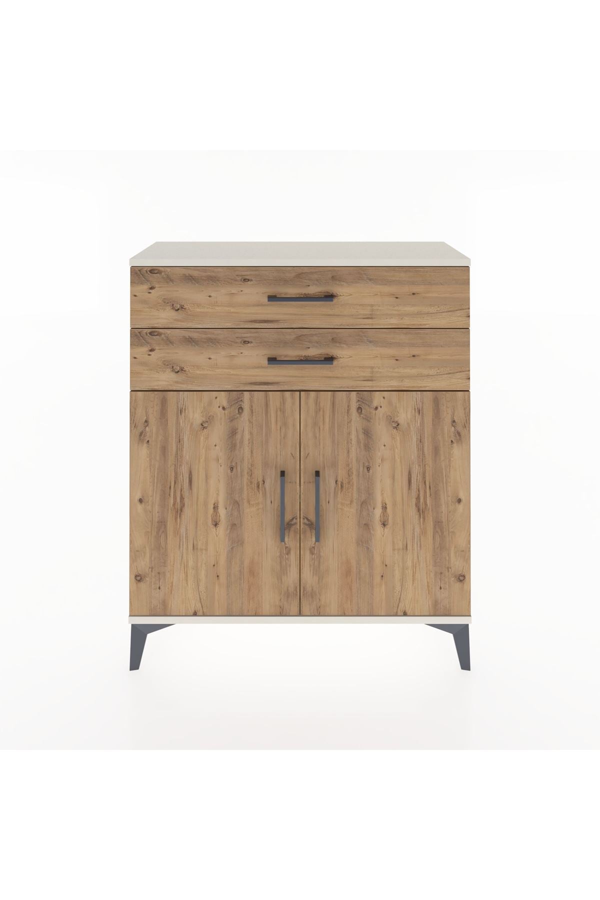 Arges Şifonyer 2 Raflı 2 Çekmeceli 2 Kapaklı 88x30x106 Aytaşı-Çam