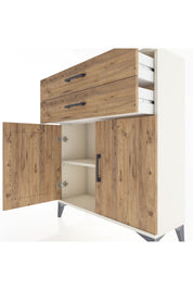 Arges Şifonyer 2 Raflı 2 Çekmeceli 2 Kapaklı 88x30x106 Aytaşı-Çam