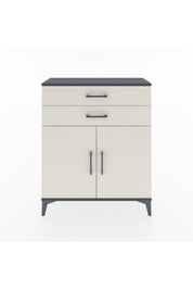 Arges Şifonyer 2 Raflı 2 Çekmeceli 2 Kapaklı 88x30x106 Antrasit-Aytaşı