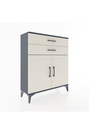 Arges Şifonyer 2 Raflı 2 Çekmeceli 2 Kapaklı 88x30x106 Antrasit-Aytaşı