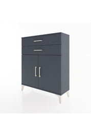 Arges Şifonyer 2 Raflı 2 Çekmeceli 2 Kapaklı 88x30x106 Antrasit-Antrasit