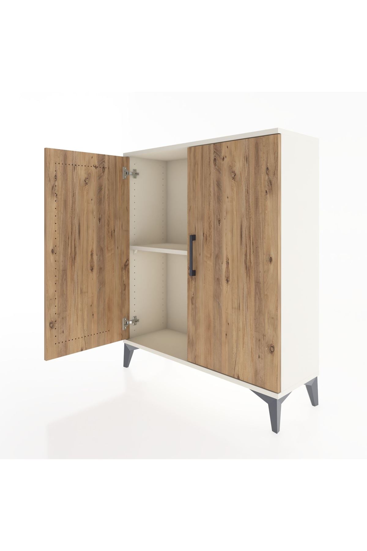 Arges Şifonyer Tek Raflı 2 Kapaklı 88x30x106 Aytaşı-Çam