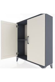 Arges Şifonyer Tek Raflı 2 Kapaklı 88x30x106 Antrasit-Aytaşı