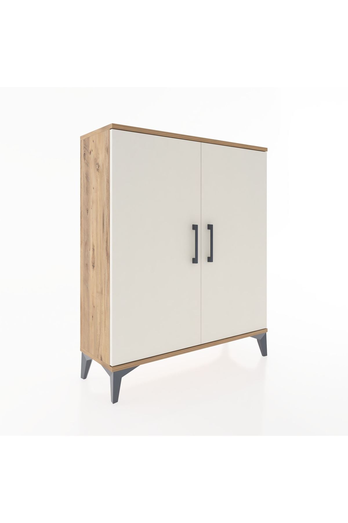 Arges Şifonyer Tek Raflı 2 Kapaklı 88x30x106 Çam-Aytaşı