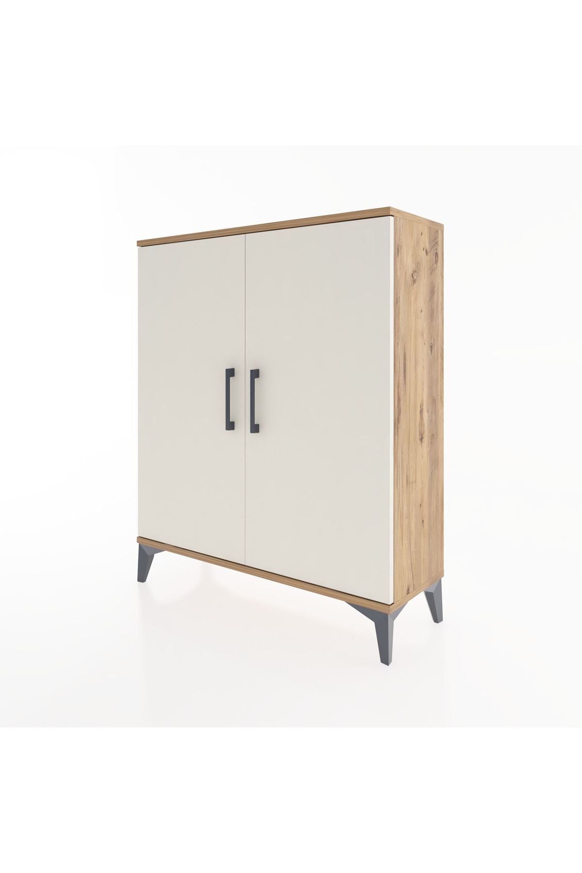 Arges Şifonyer Tek Raflı 2 Kapaklı 88x30x106 Çam-Aytaşı