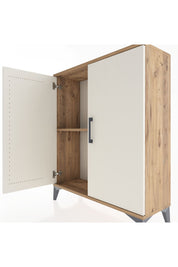 Arges Şifonyer Tek Raflı 2 Kapaklı 88x30x106 Çam-Aytaşı